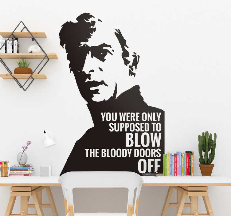 Italian Job Doors Text Sticker Tenstickers