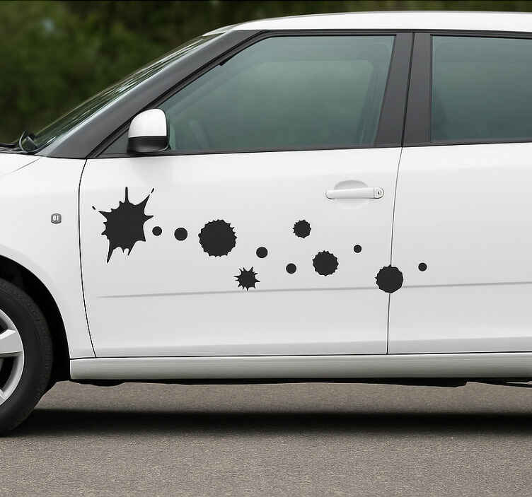 Car sticker urban ink splashes - TenStickers