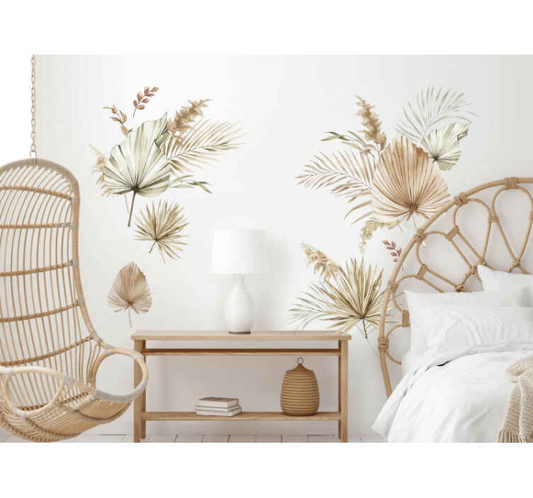 Tropical dried grass wall sticker - TenStickers