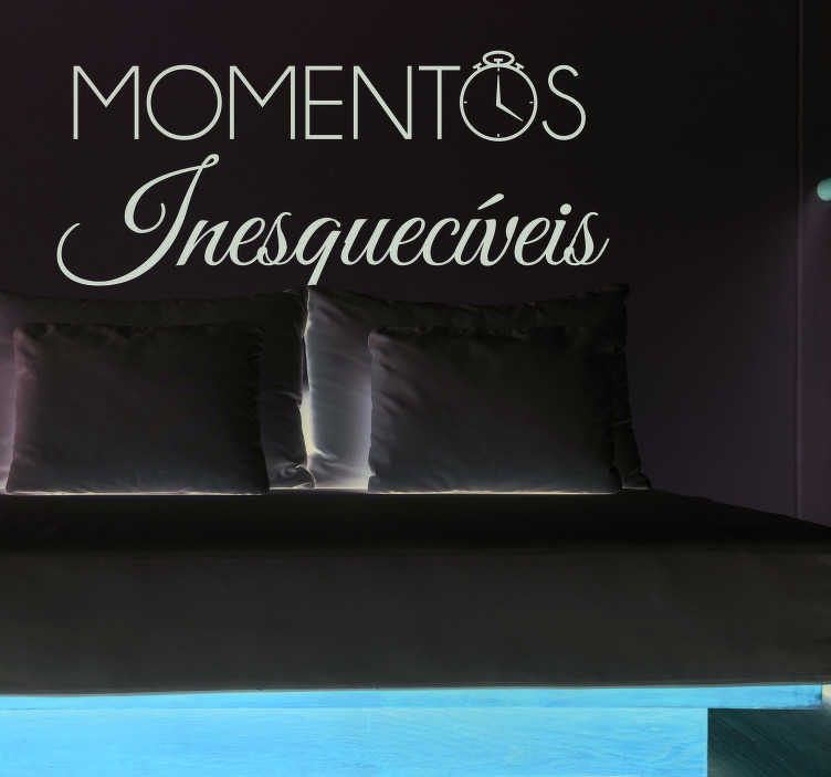Autocolante texto Autocolante momentos - TenStickers