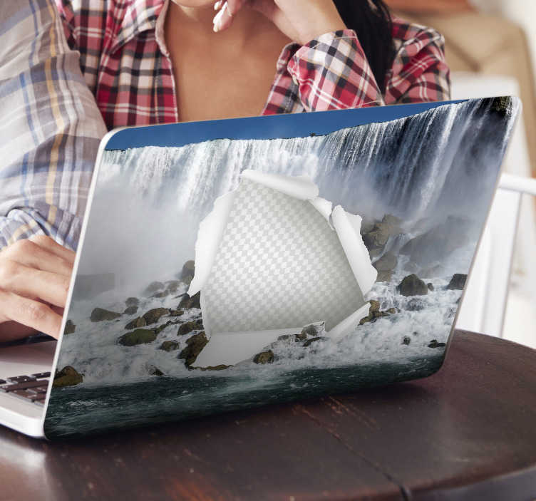 Niagra Falls Laptop Sticker - TenStickers