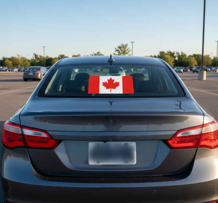Car decals canada featuring canadian flag design - TenStickers