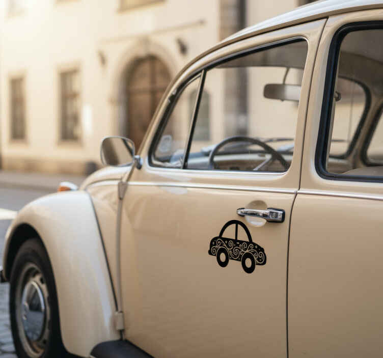 Old car tilpasses klistermærke - TenStickers