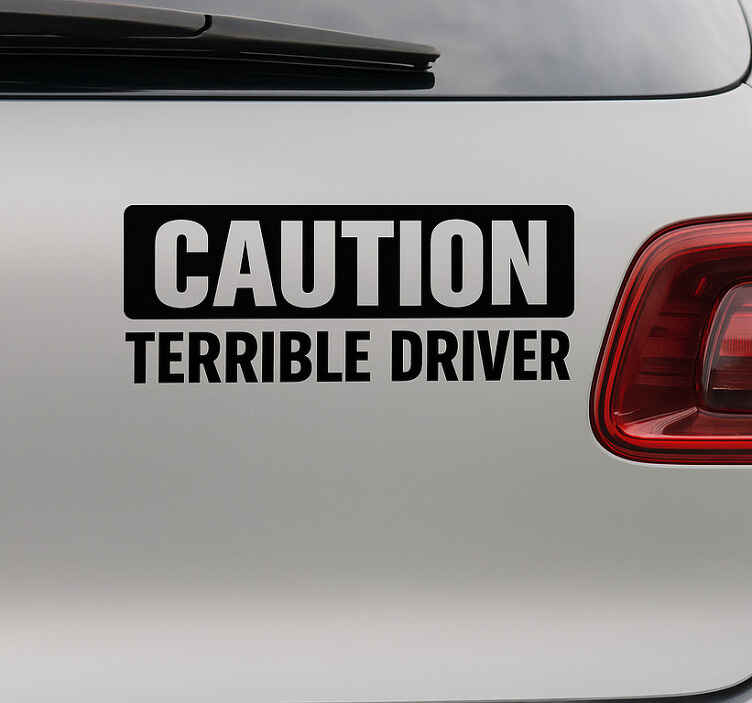 Autoaufkleber ehrliches warnlabel - TenStickers
