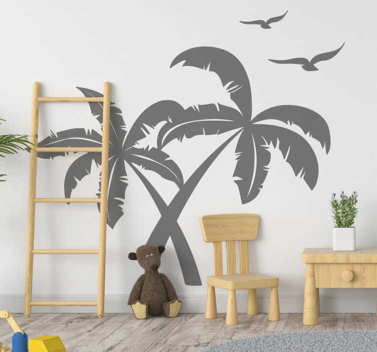 Tropical Palm Trees Wall Sticker Tenstickers