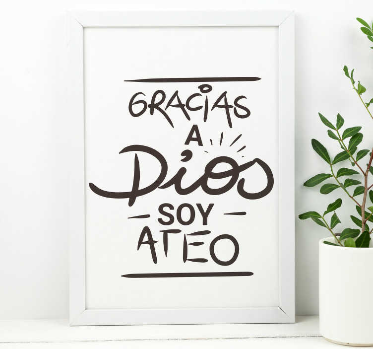Vinilo frase cita célebre Luis Buñuel - TenVinilo