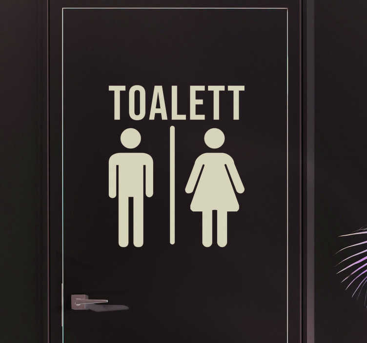 Wc menn og kvinner emoji klistremerke - Tenstickers