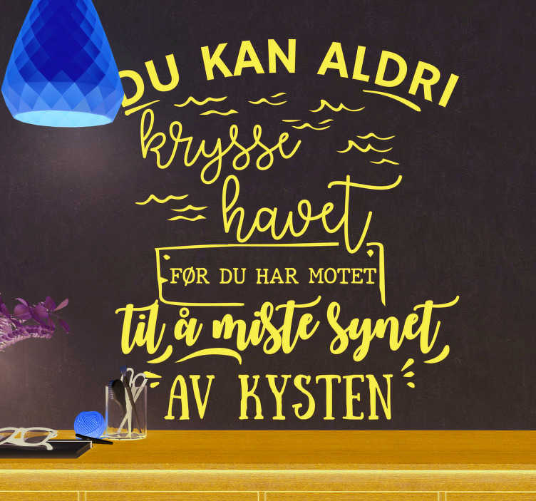 Krysser havets stue veggdekorasjon - Tenstickers