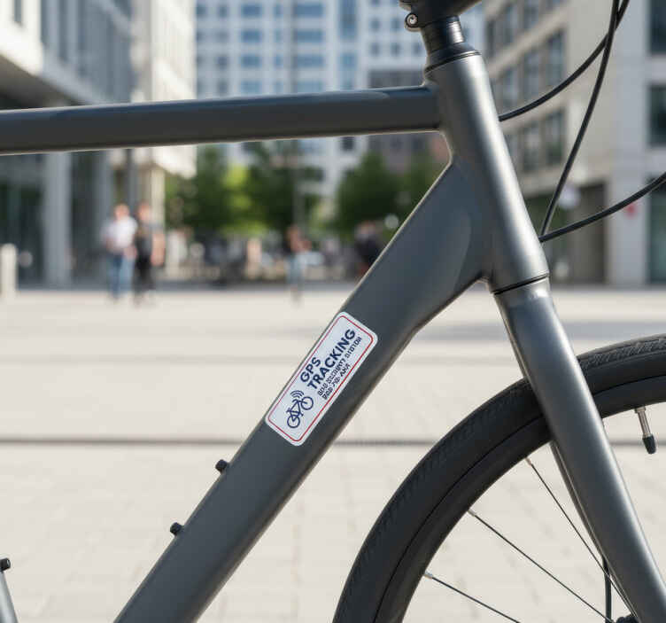 Bike sticker gps tracker for frame - TenStickers