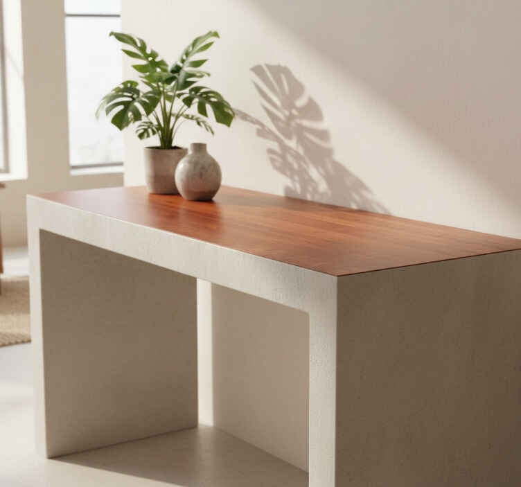Vinilo imitación madera etiqueta muebles madera antigua - TenVinilo