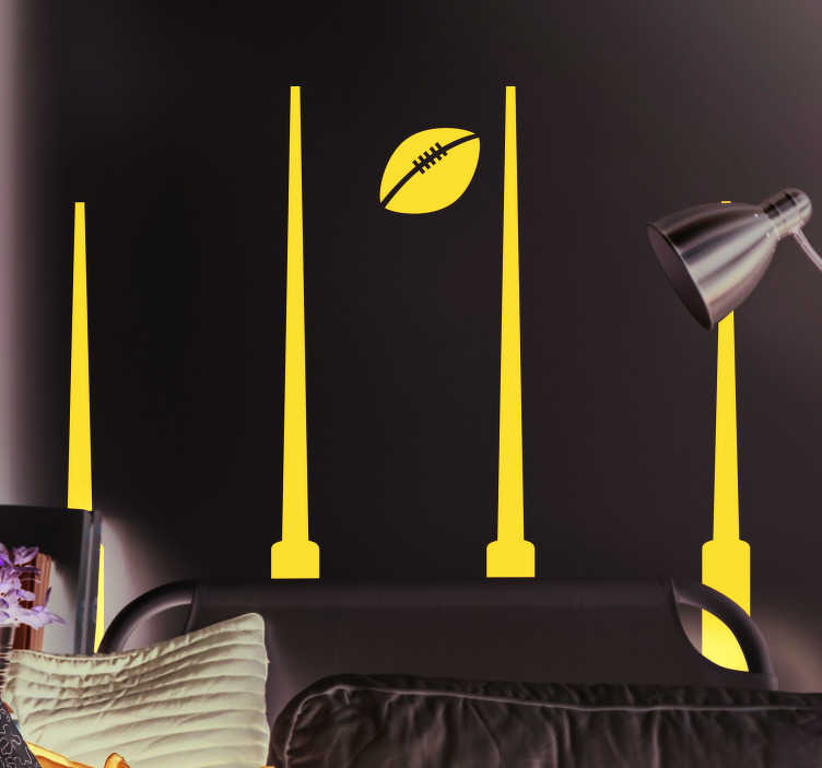 Aussie Rules Posts Home Wall Sticker - TenStickers
