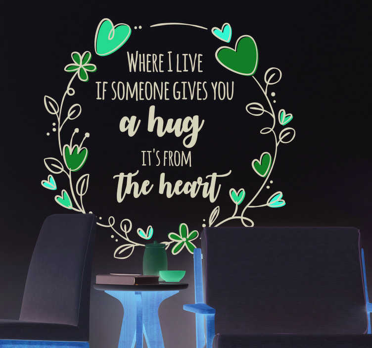 Steve Irwin Hug Living Room Wall Decor - TenStickers