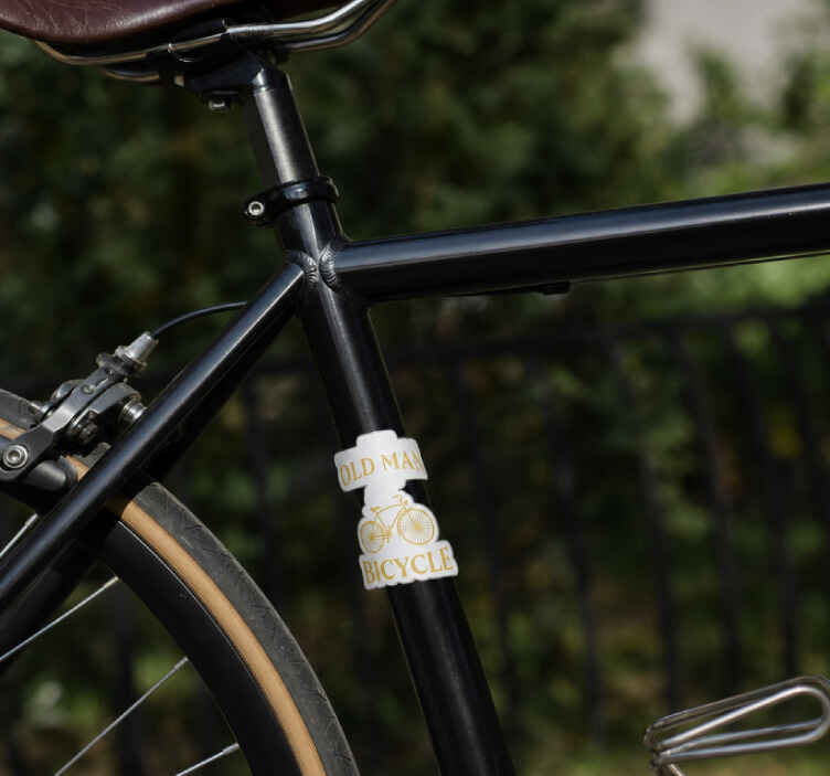 Fahrrad aufkleber opa fahrrad aufkleber - TenStickers