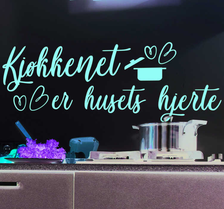 Køkkenet er hjerte af hjemmeklistermærket - TenStickers