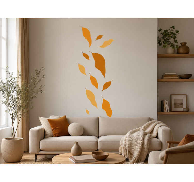 Sticker mural feuille de lumière - TenStickers
