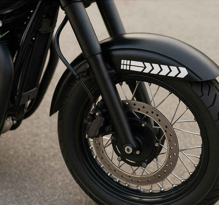 Sticker moto autocollant garde-boue avant - TenStickers