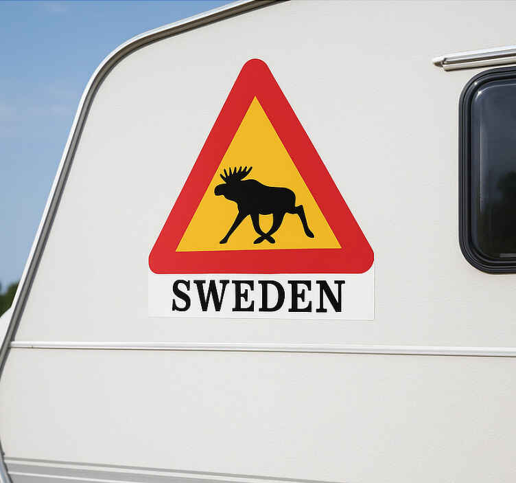 Dekal husvagn hjort i sverige - Tenstickers