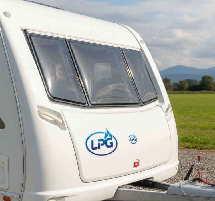 Gas stickers for caravans lpg - TenStickers