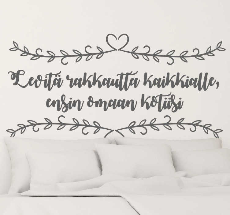 Levitä rakkauden teksti vinyyli tarra - Tenstickers