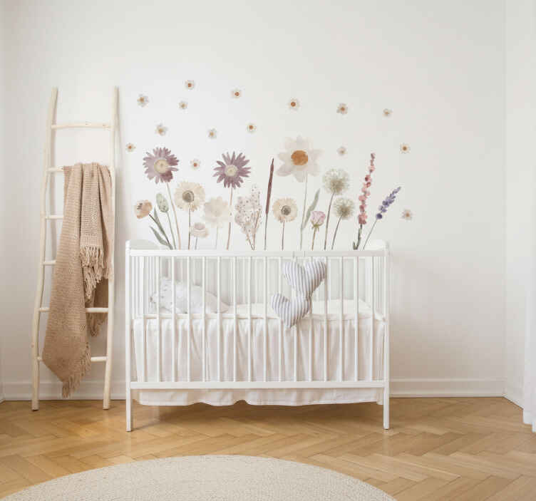Cool meadow flower wall sticker - TenStickers