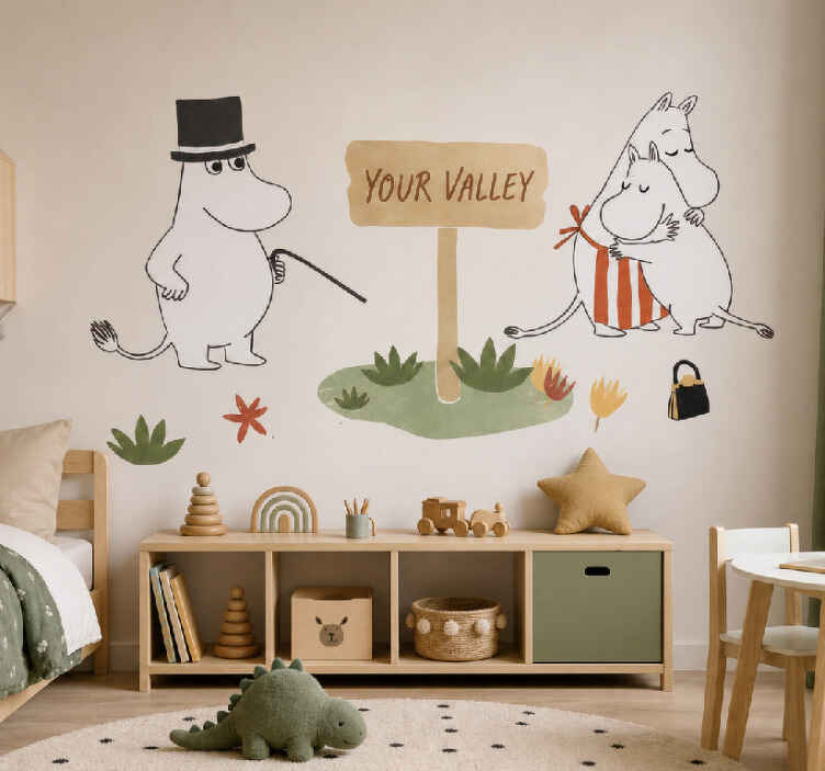 Muursticker kinderkamer het "your valley" bord - TenStickers