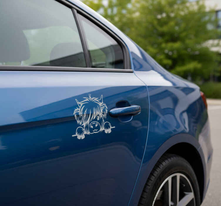 Adesivo per auto design di animali divertenti - TenStickers