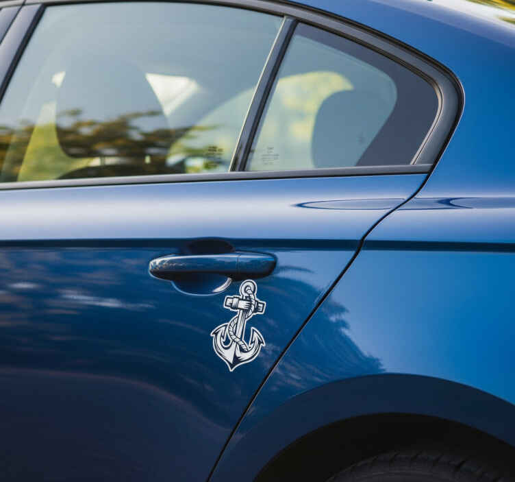 Adesivo per auto design ancora - TenStickers