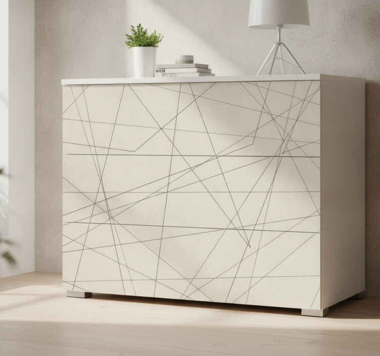 Möbelfolie beige hintergrund mit linien - TenStickers