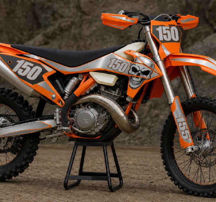 Motorrad-dekor enduro für ktm exc orange - TenStickers