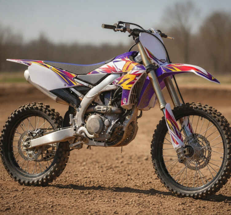 Motocross-dekor für yamaha yz 125 - TenStickers