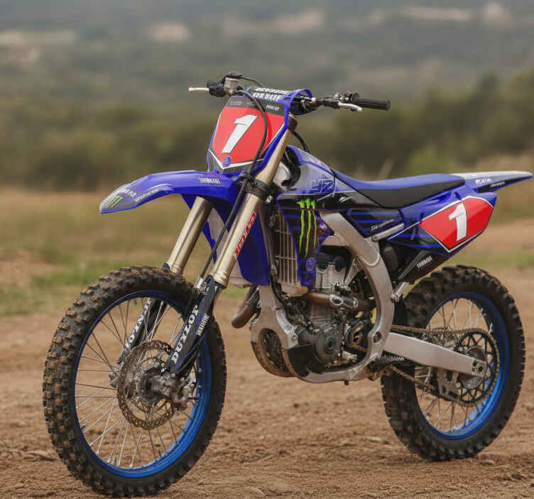 Motocross graphics for yamaha yz-f 250 with number - TenStickers