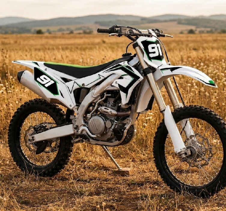 Kit déco motocross pour kawasaki kx 250 - TenStickers