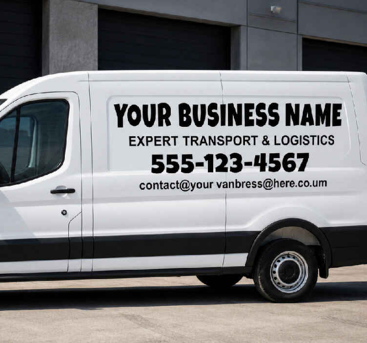 Van sticker for your business promotion - TenStickers