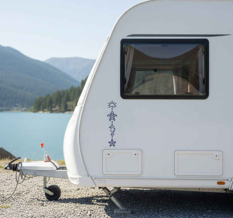 Campervan decal marine symbols - TenStickers