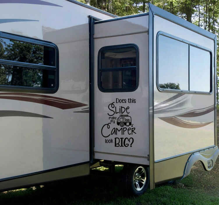Campervan decal does this slide make my camper big - TenStickers