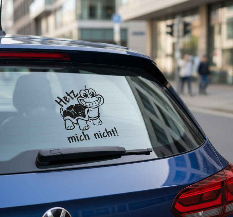 Autoaufkleber lustige langsame schildkröte - TenStickers