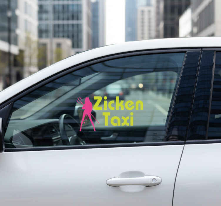 Autoaufkleber zicken-taxi schriftzug - TenStickers