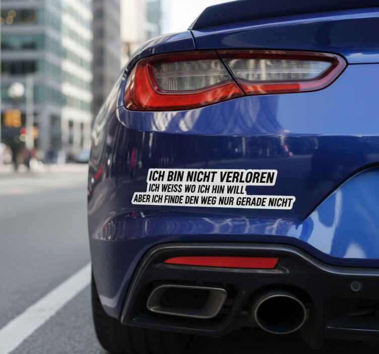 Autoaufkleber lustige schriftzüge für verlorene fahrer - TenStickers