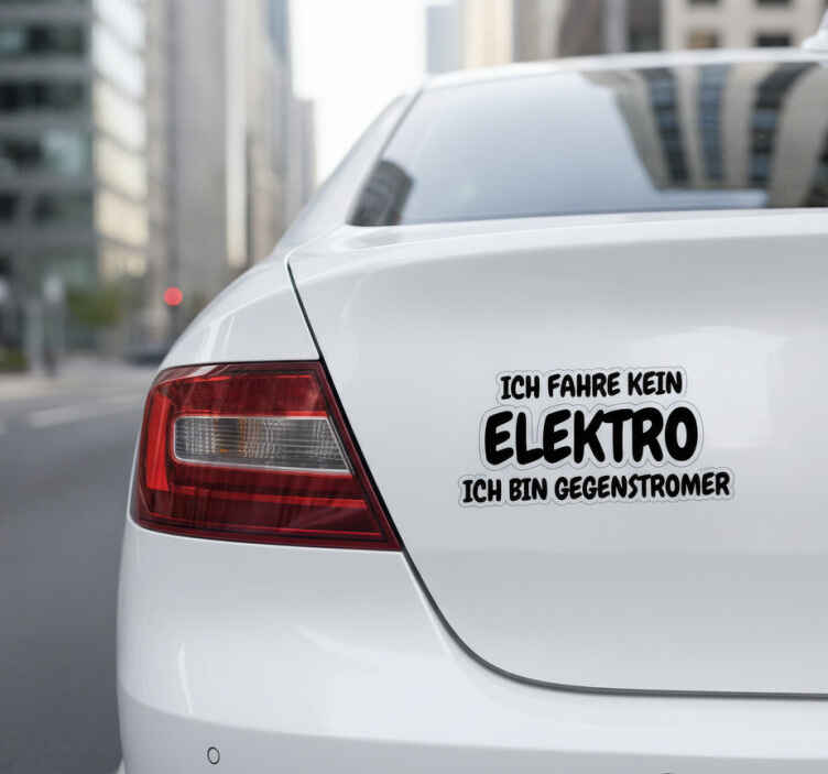 Autoaufkleber gegen elektroauto-sparen - TenStickers