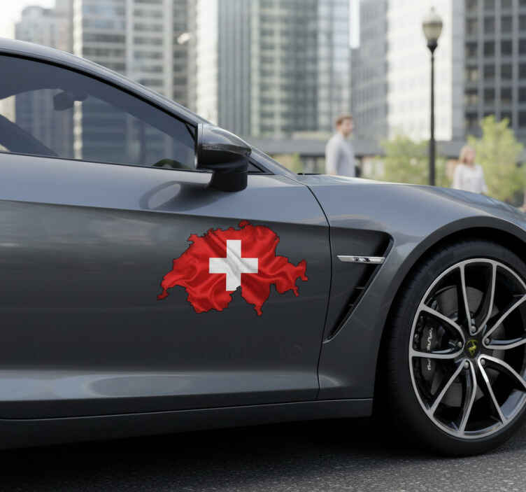 Autoaufkleber schweiz flaggenaufkleber - TenStickers