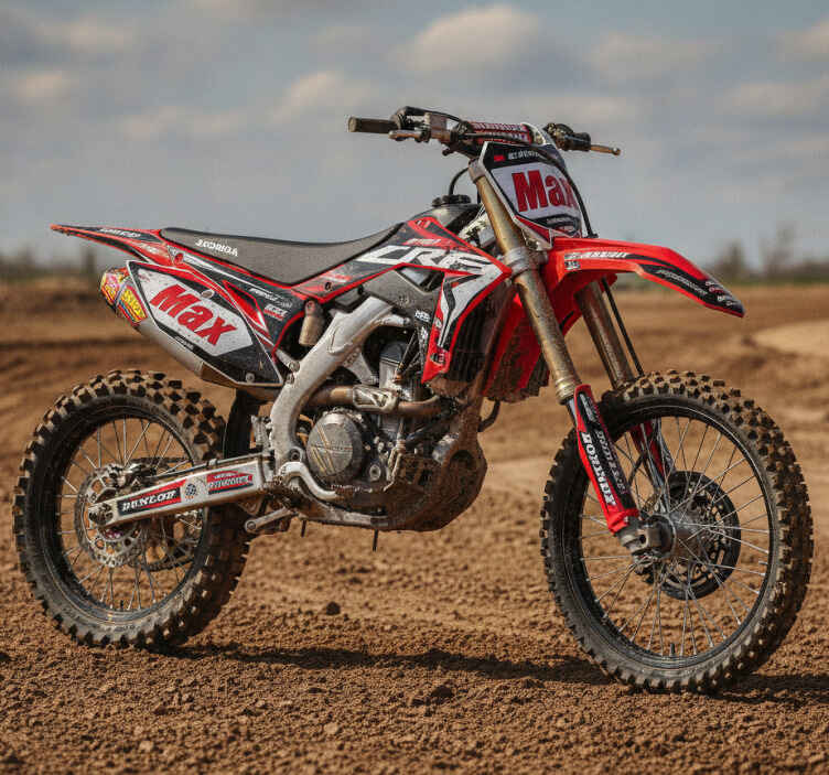 Kit gráfico motocross crf 250r 2017 a 2020 com nome - TenStickers