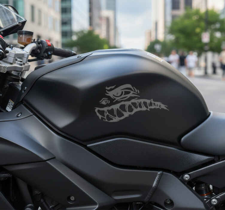 Adesivo moto mostro occhio malvagio - TenStickers