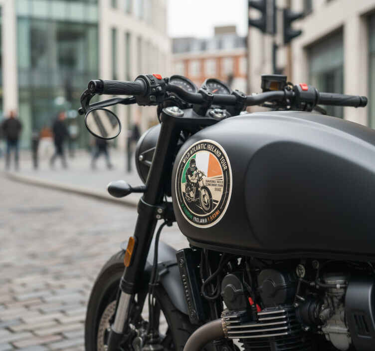 Autocolante para motas tour pela irlanda atlântica - TenStickers