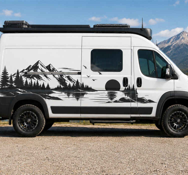 Vinilo autocaravana bonito y elegante - TenVinilo