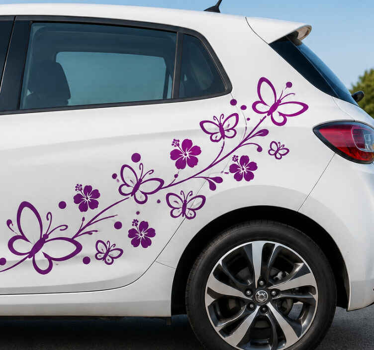 Autoaufkleber schmetterlingsset design - TenStickers