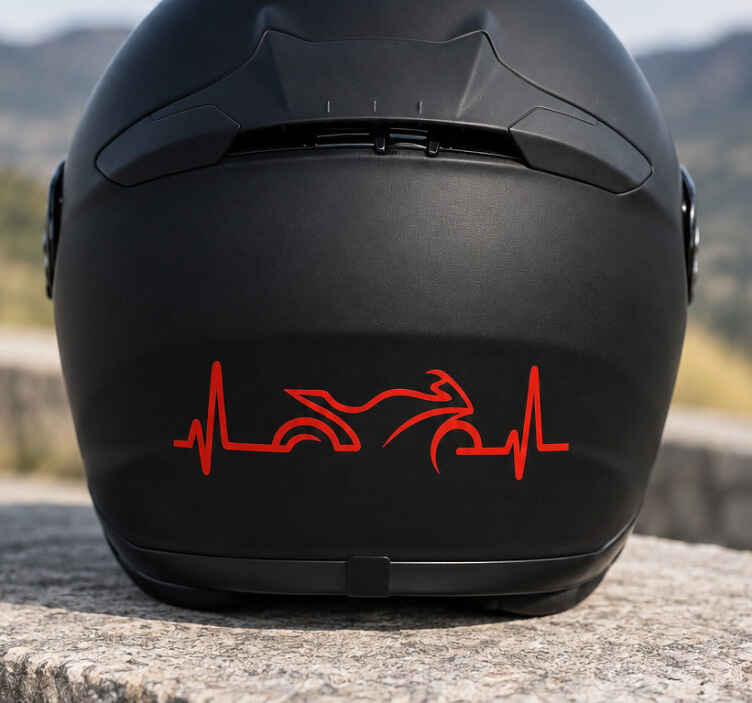 Autocolante para motas batida do coração - TenStickers
