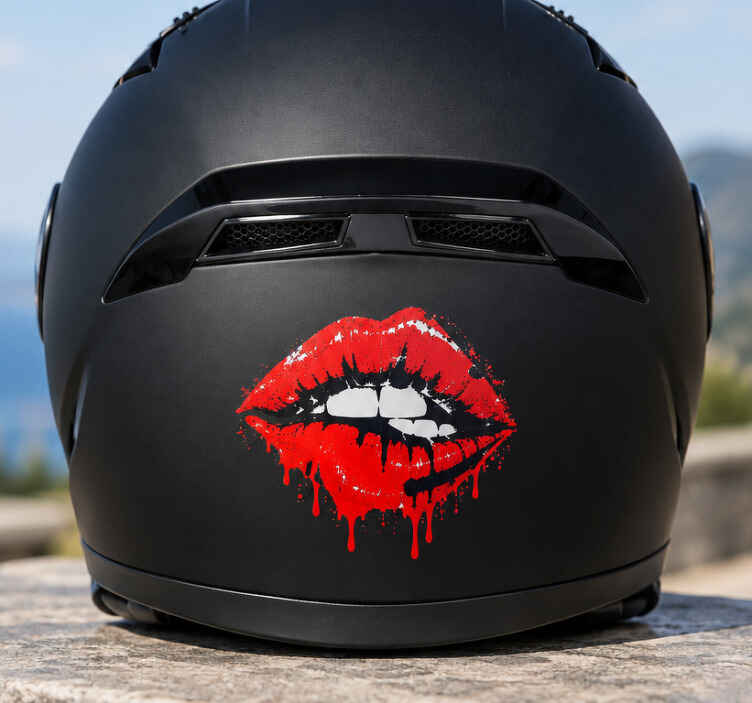 Autocolante para motas lábios pintados - TenStickers