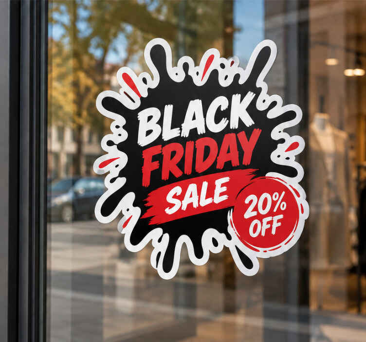 Black friday personoitu alennustarra - Tenstickers