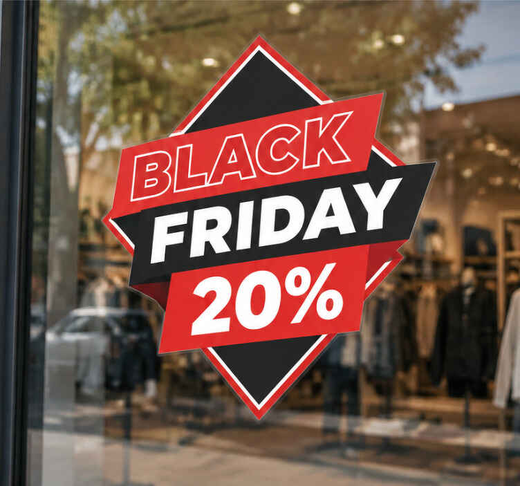 Vinilo black friday descuento personalizado cuadrados - TenVinilo
