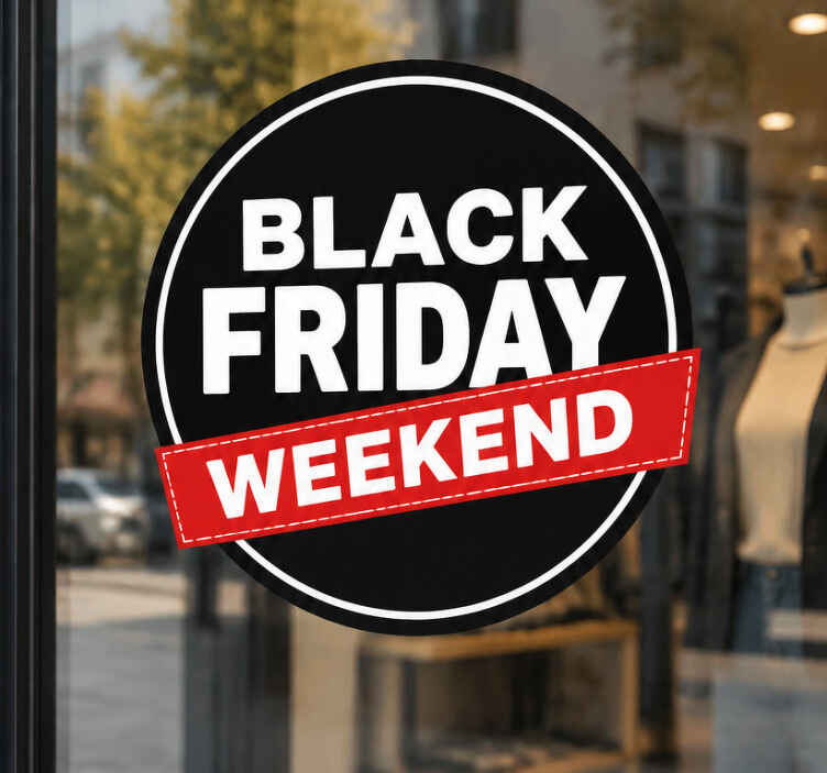 Black friday henkilökohtainen alennustarra - Tenstickers